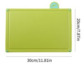 Plastic Cutting Board With Storage Shelf; Chopping Board Set With Color Coded Food Icon For Kitchen Different Food Types; Easy To Grasp; Anti-ski