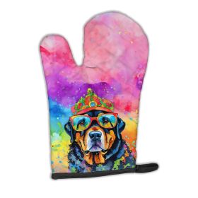 Rottweiler Hippie Dawg Oven Mitt Heat Resistant Thick Oven Mitt for Hot Pans and Oven, Kitchen Mitt Protect Hands, Cooking Baking Glove