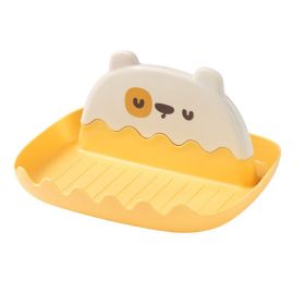 1pc Pot Lid Holder; Spoon Rest For Stove Top; Heat-Resistant Cover Holder For Kitchen Counter; Kawaii Cooking Utensils Rack For Spoons; Kitchen A (Color: Yellow)